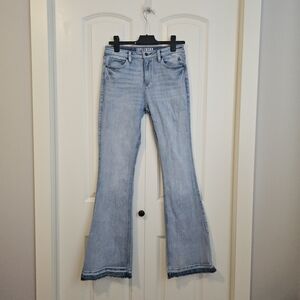 Idyllwind Flare Jeans Light Distressed Wash Sz 6